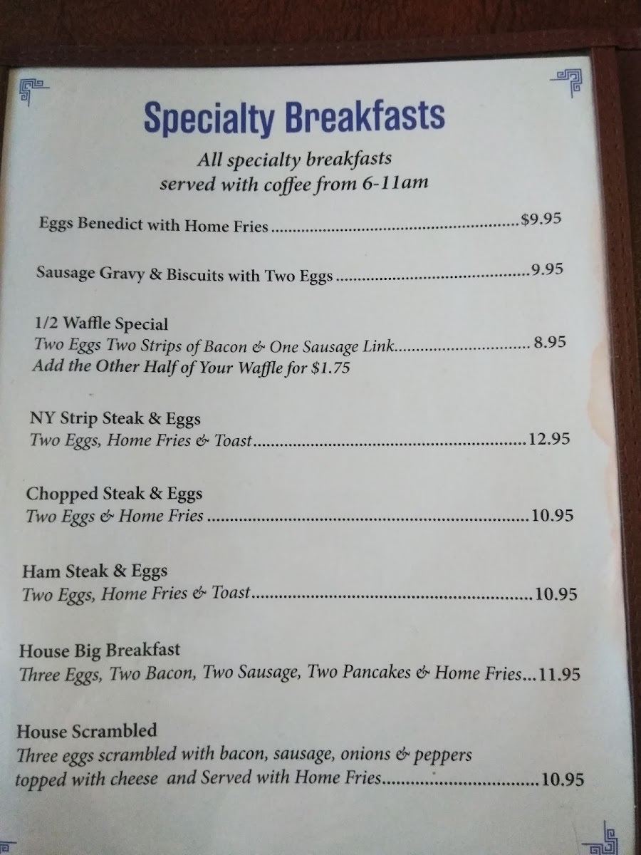 The Union Diner Menu - Image 3